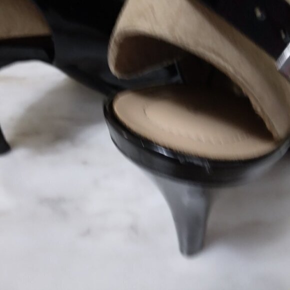 Andrew Geller | "Theola" Heeled Sandals Black Patent | Size 8 - Picture 11 of 12